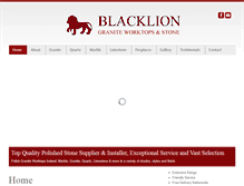 Tablet Screenshot of blacklionstone.com